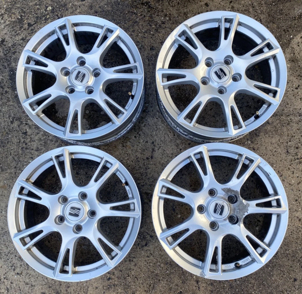 4x Alufelgen Seat Leon 6,5Jx16H2 LK5x112 ET50